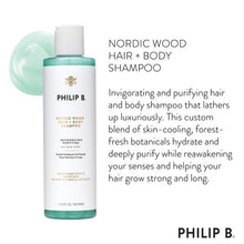 Load image into Gallery viewer, 11.8 fl oz/350ml Nordic Wood Hair + Body Shampoo
