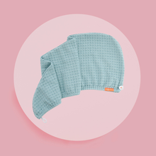 Load image into Gallery viewer, AQUIS Rapid Dry Waffle Hair Turban 10 x 30 Blush