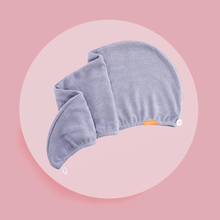 Load image into Gallery viewer, AQUIS Rapid Dry Lisse Hair Turban 10 x 30 Black/White