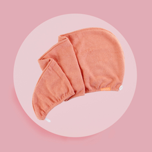 Load image into Gallery viewer, AQUIS Rapid Dry Lisse Hair Turban 10 x 30 Black/White