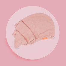 Load image into Gallery viewer, AQUIS Rapid Dry Waffle Hair Turban 10 x 30 Blush