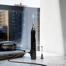 Load image into Gallery viewer, Zina45™ Sonic Pulse Toothbrush Chrome Charcoal with Case