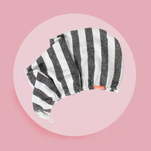 Load image into Gallery viewer, AQUIS Rapid Dry Lisse Hair Turban 10 x 30 Black/White