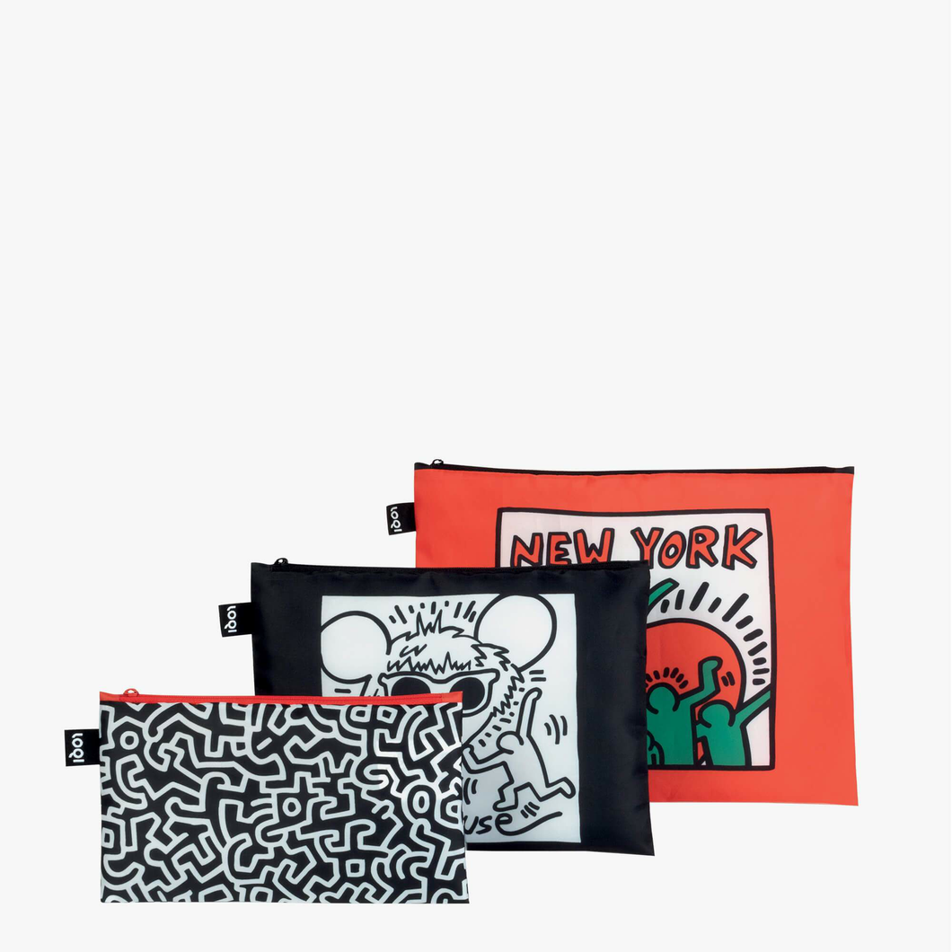 Keith Haring New York Zip Pockets