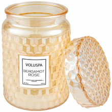 Load image into Gallery viewer, Bergamot Rose Large Jar Candle
