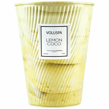 Load image into Gallery viewer, Lemon Coco 2 Wick Tin Table Candle

