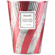 Load image into Gallery viewer, Crushed Candy Cane 2 Wick Tin Table Candle
