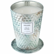 Load image into Gallery viewer, Milk Rose 2 Wick Tin Table Candle
