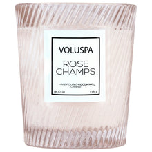 Load image into Gallery viewer, Rose Champs Textured Glass Candle
