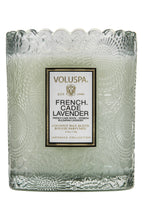 Load image into Gallery viewer, French Cade Lavender Scalloped Edge Candle
