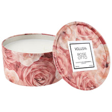 Load image into Gallery viewer, Rose Otto 2 Wick 6 Oz Tin Candle
