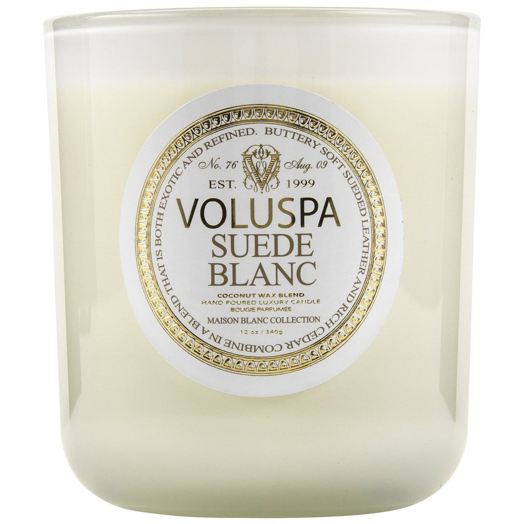 Suede Blanc Maison Candle
