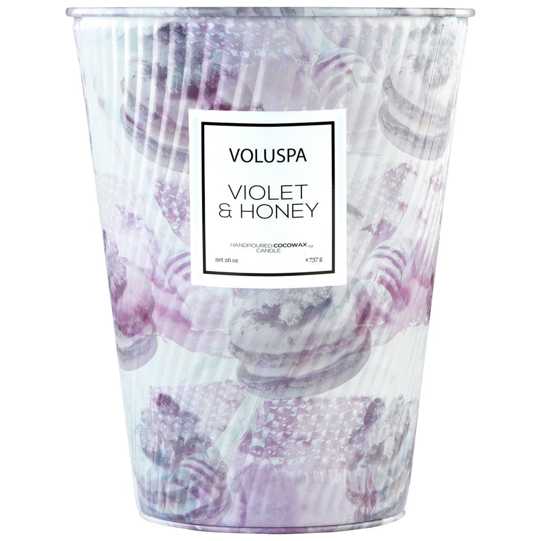 Violet & Honey 2 Wick Tin Table Candle