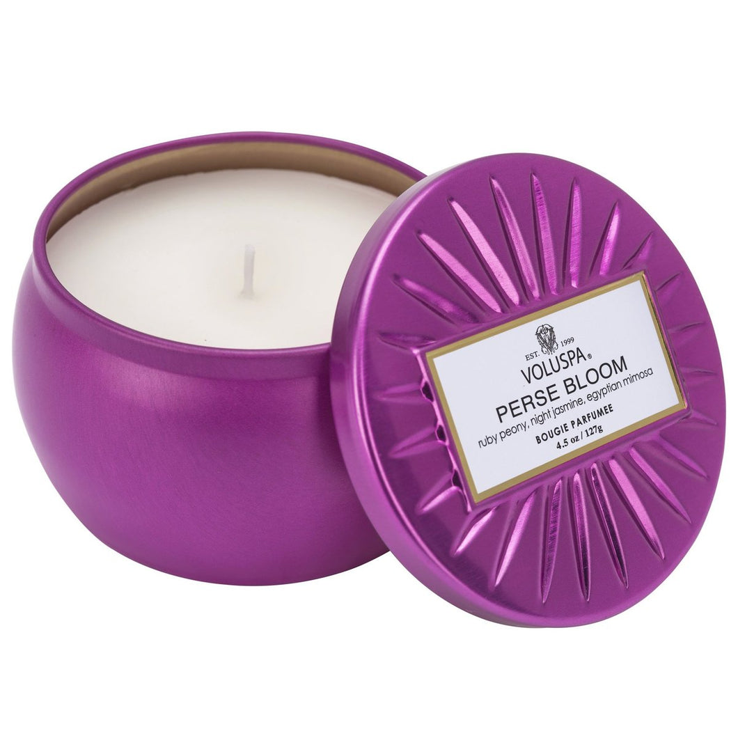 Perse Bloom Petite Tin Candle