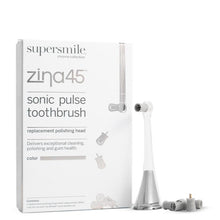 Load image into Gallery viewer, Zina45™ Sonic Pulse Toothbrush Chrome Silver Replacement Polishing Head
