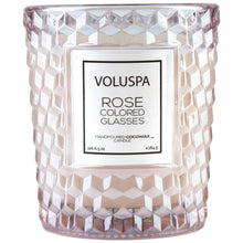 Load image into Gallery viewer, Rose Colored Glasses Textured Glass Candle
