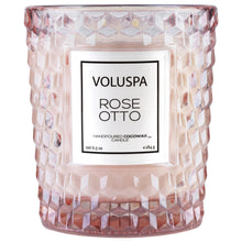Load image into Gallery viewer, Rose Otto Textured Glass Candle
