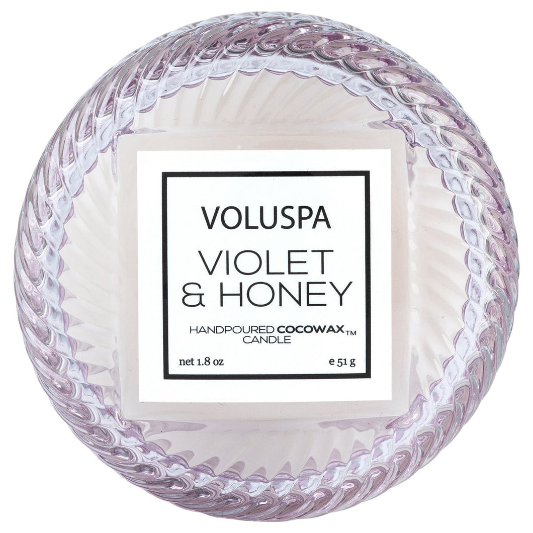 Violet & Honey Macaron Candle