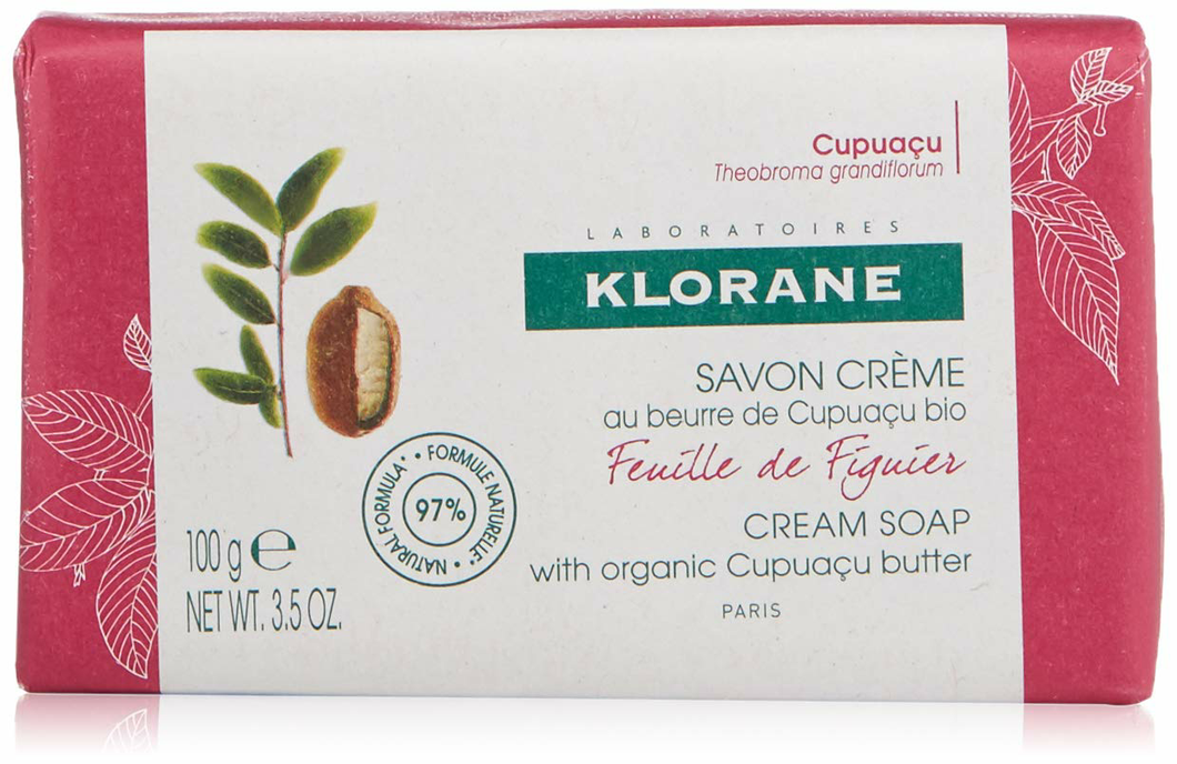 Fig leaf cream soap with Cupuaçu butterNet wt. 3.5 oz.