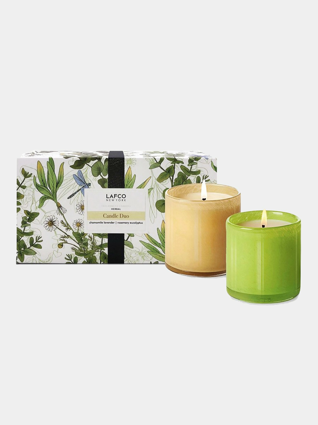 6.5oz Limited Edition Herbal Candle Duo - Chamomile Lavender & Rosemary Eucalyptus
