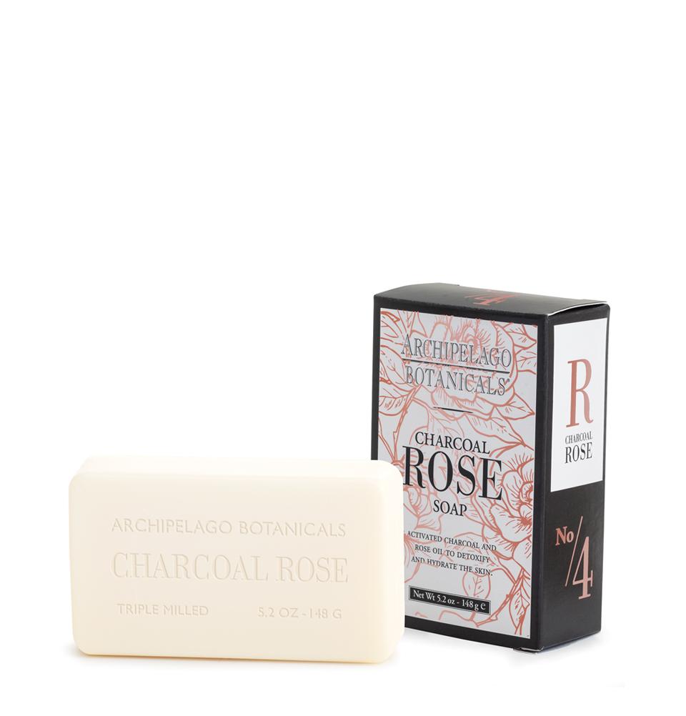 CHARCOAL ROSE ALL NATURAL SOAP 5.2 oz