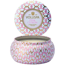 Load image into Gallery viewer, Pink Citron 2 Wick Maison Tin Candle
