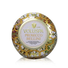 Load image into Gallery viewer, Prosecco Bellini Petite Tin Candle
