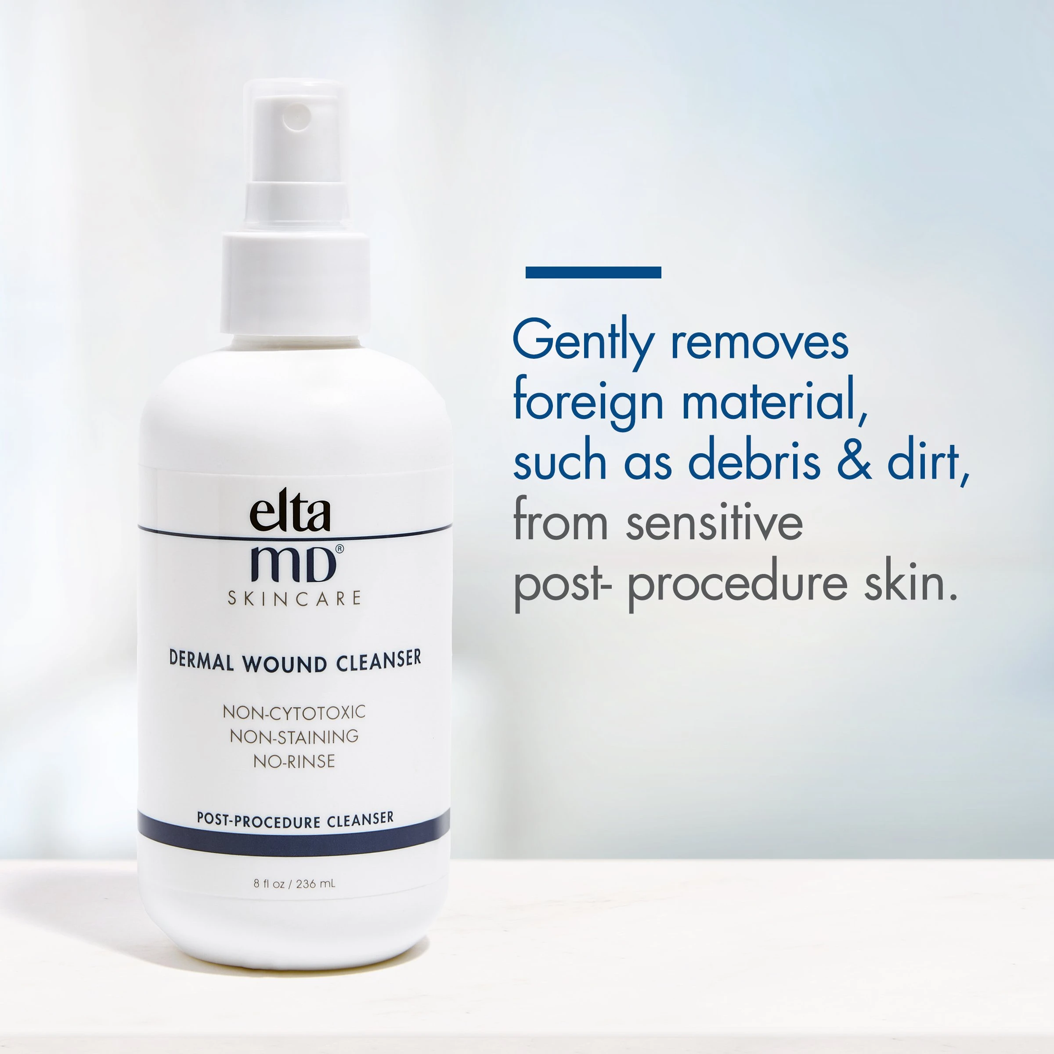 DERMAL WOUND CLEANSER (Includes 21 Cosmetic Pads) 8.0 oz PUMP