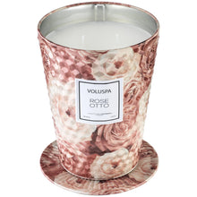 Load image into Gallery viewer, Rose Otto 2 Wick Tin Table Candle

