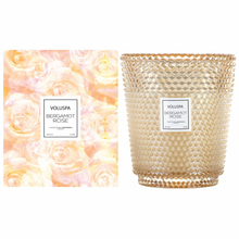 Load image into Gallery viewer, Bergamot Rose 5 Wick Hearth Candle
