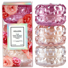 Load image into Gallery viewer, Assorted Roses 3 Macaron Candle Gift Set
