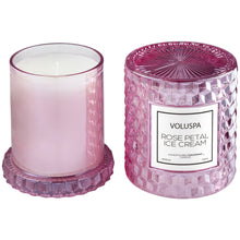 Load image into Gallery viewer, Rose Petal Ice Cream Cloche Candle
