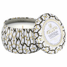 Load image into Gallery viewer, Gardenia Colonia Petite Tin Candle
