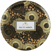 Load image into Gallery viewer, Baltic Amber 3 Wick Tin Candle
