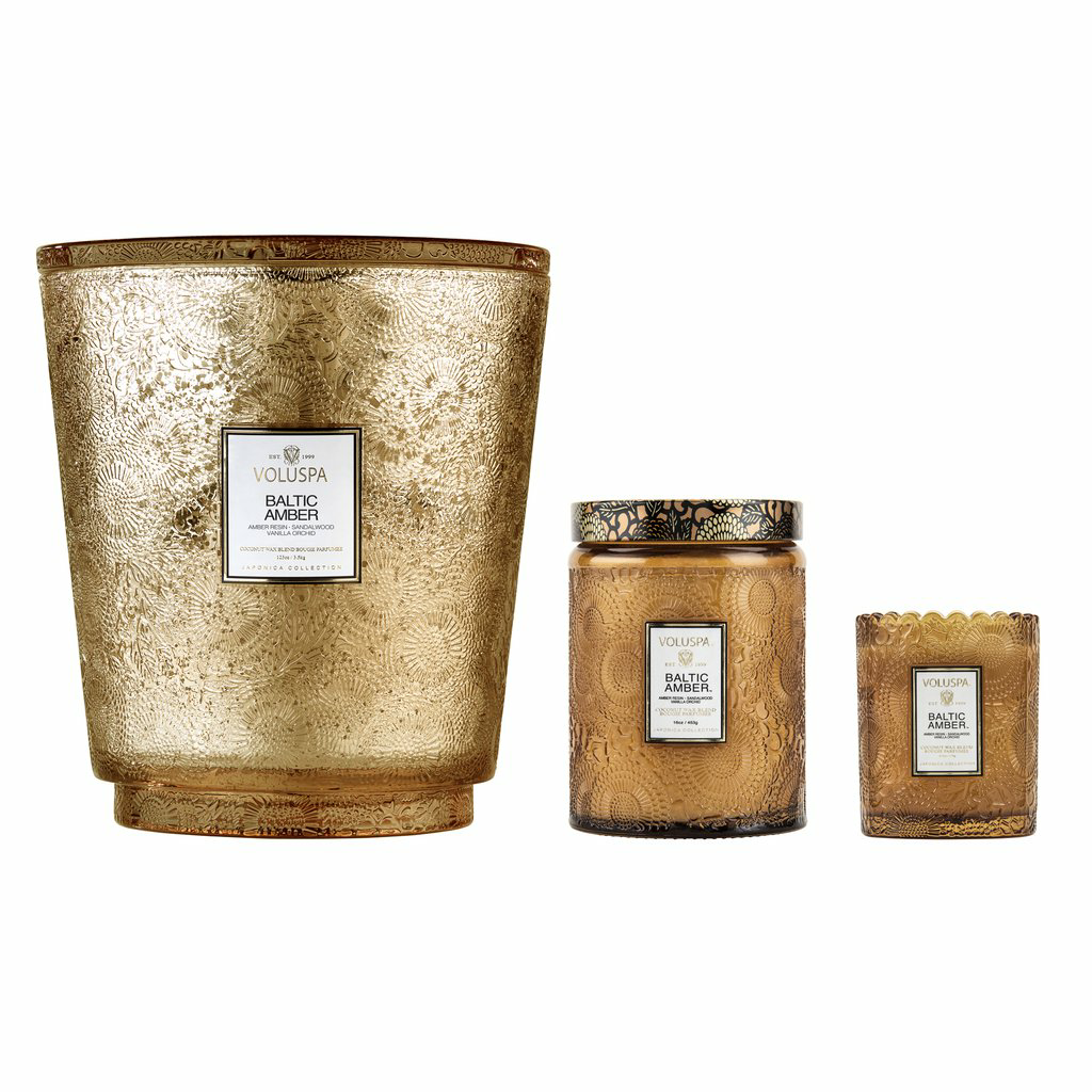 Baltic Amber 5 Wick Hearth Candle – Beauty Loops