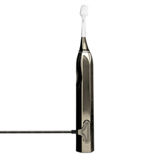 Load image into Gallery viewer, Zina45™ Sonic Pulse Toothbrush Chrome Charcoal with Case
