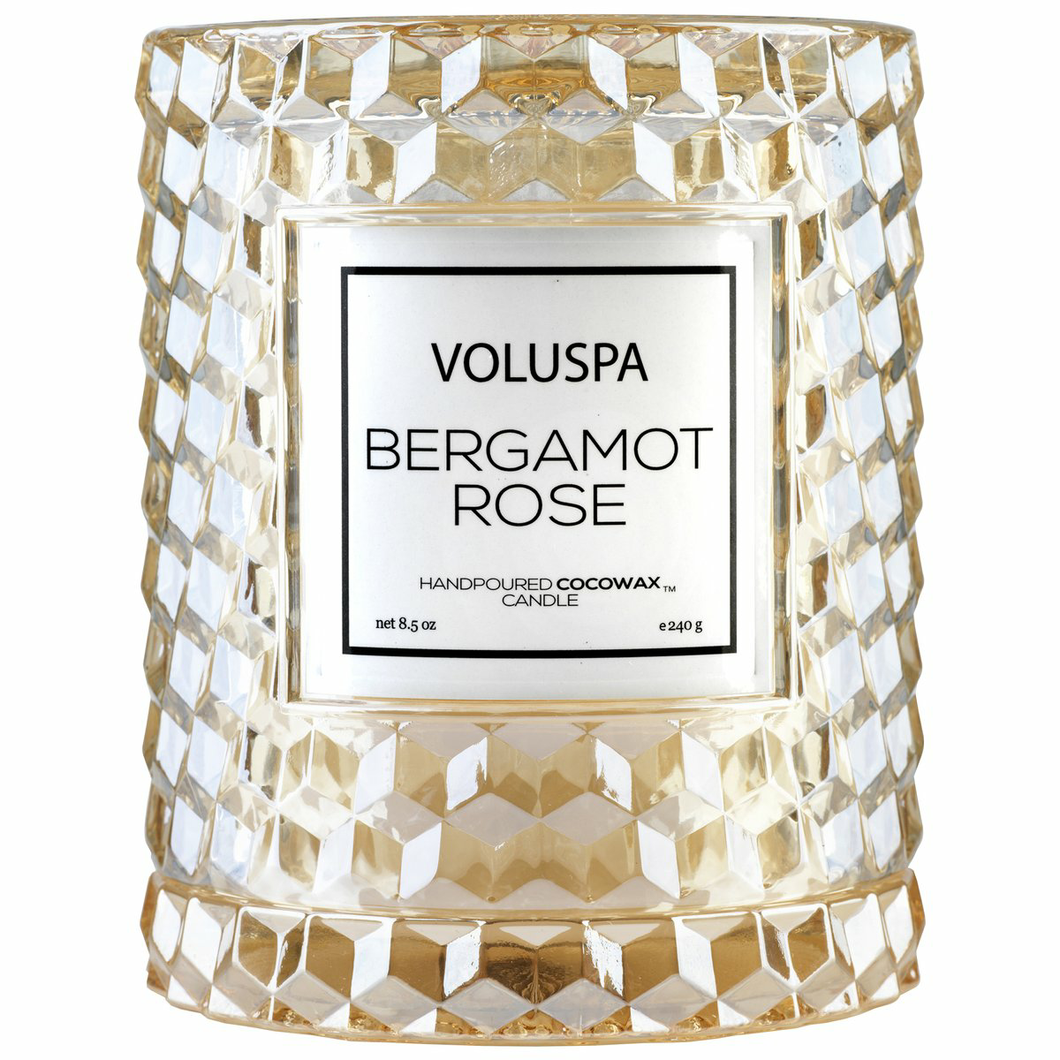 Bergamot Rose Cloche Candle