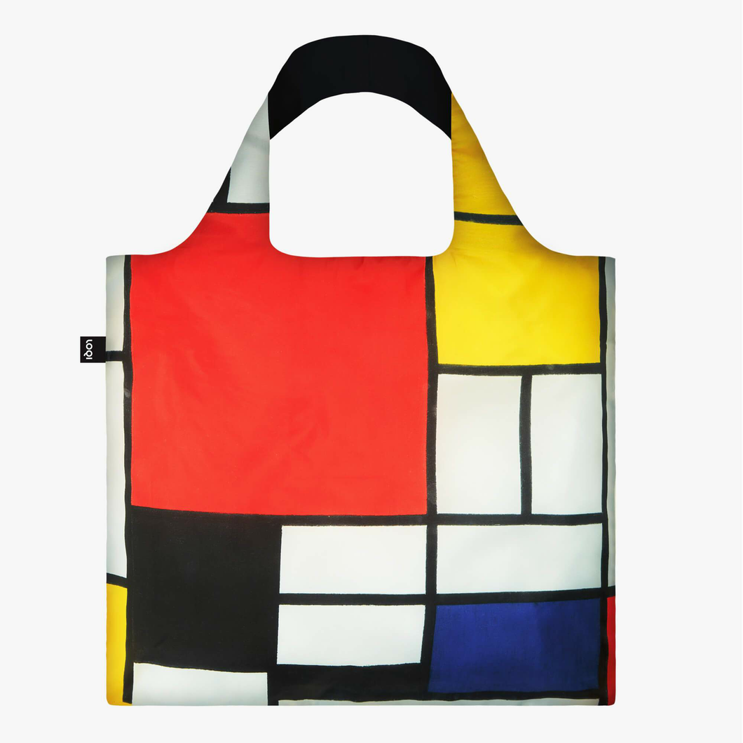 Piet Mondrian  Composition Red Yellow Blue And Black Bag
