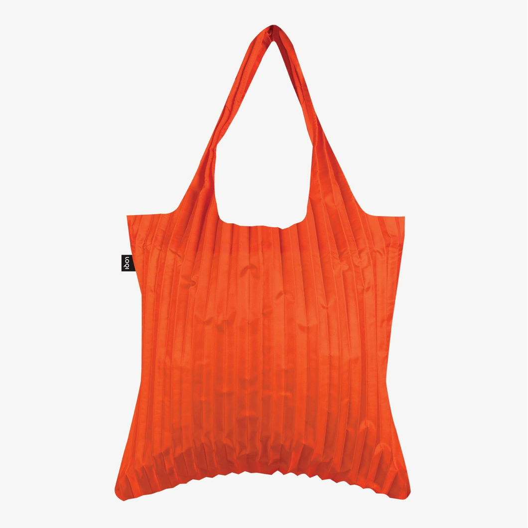 Pleated Orange Pleated Bag