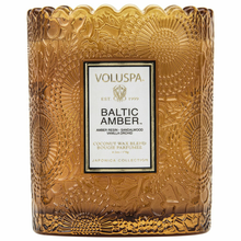 Load image into Gallery viewer, Baltic Amber Scalloped Edge Candle
