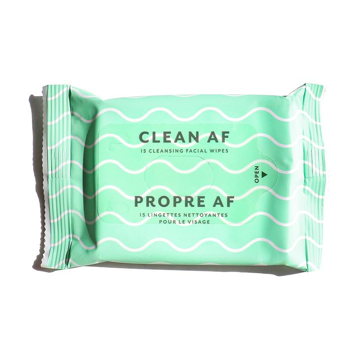 Clean AF Facial Cleansing Wipes (1-Pack)