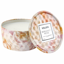 Load image into Gallery viewer, Bergamot Rose 2 Wick 6 Oz Tin Candle
