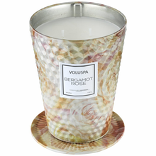Load image into Gallery viewer, Bergamot Rose 2 Wick Tin Table Candle
