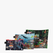 Load image into Gallery viewer, Kristjana S Williams Interiors World Map Zip Pockets
