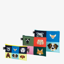 Load image into Gallery viewer, Stephen Cheetham Dogs &amp; Cats Zip Pockets
